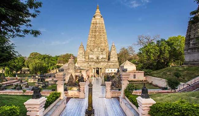 बोधगया का महाबोधि मंदिर परिसर